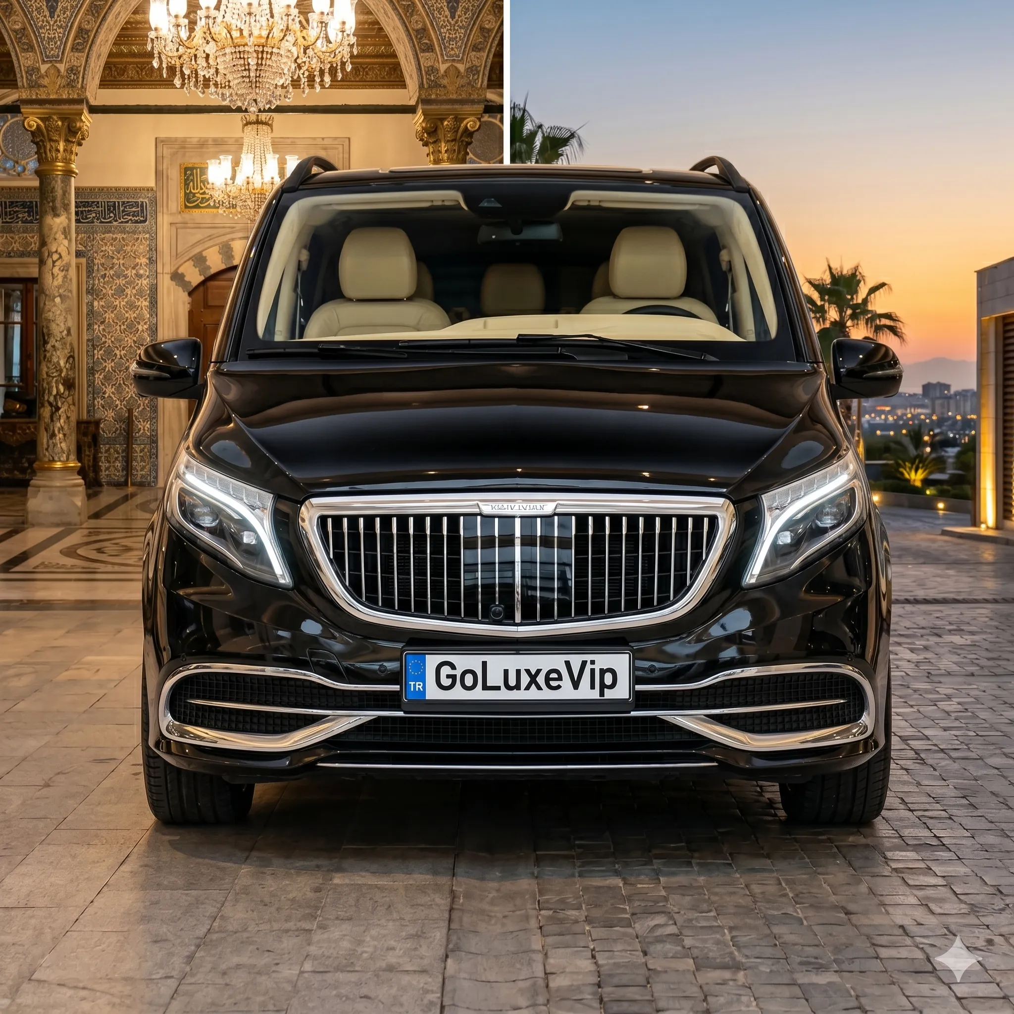 Mercedes-Benz S-Class luxury sedan for VIP transport in Antalya